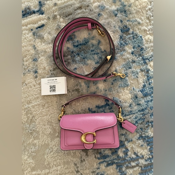 Coach Fuchsia Tabby 12 Crossbody NWT - Picture 1 of 8